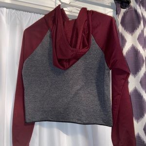Hooded crop top